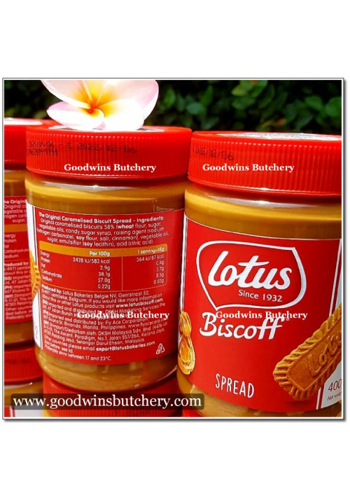 Jam selai peanut butter Belgium Lotus BISCOFF SPREAD SMOOTH 400g 